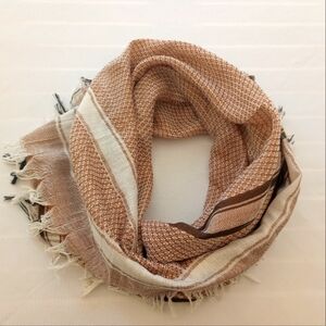 Elegant Brown and Cream Scarf